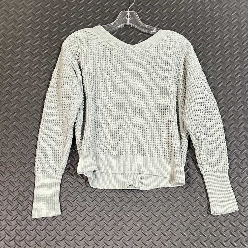 Moon & Madison Light Sage Green Button‎ Up Knitted Cardigan Sweater Women Size S - Picture 2 of 8